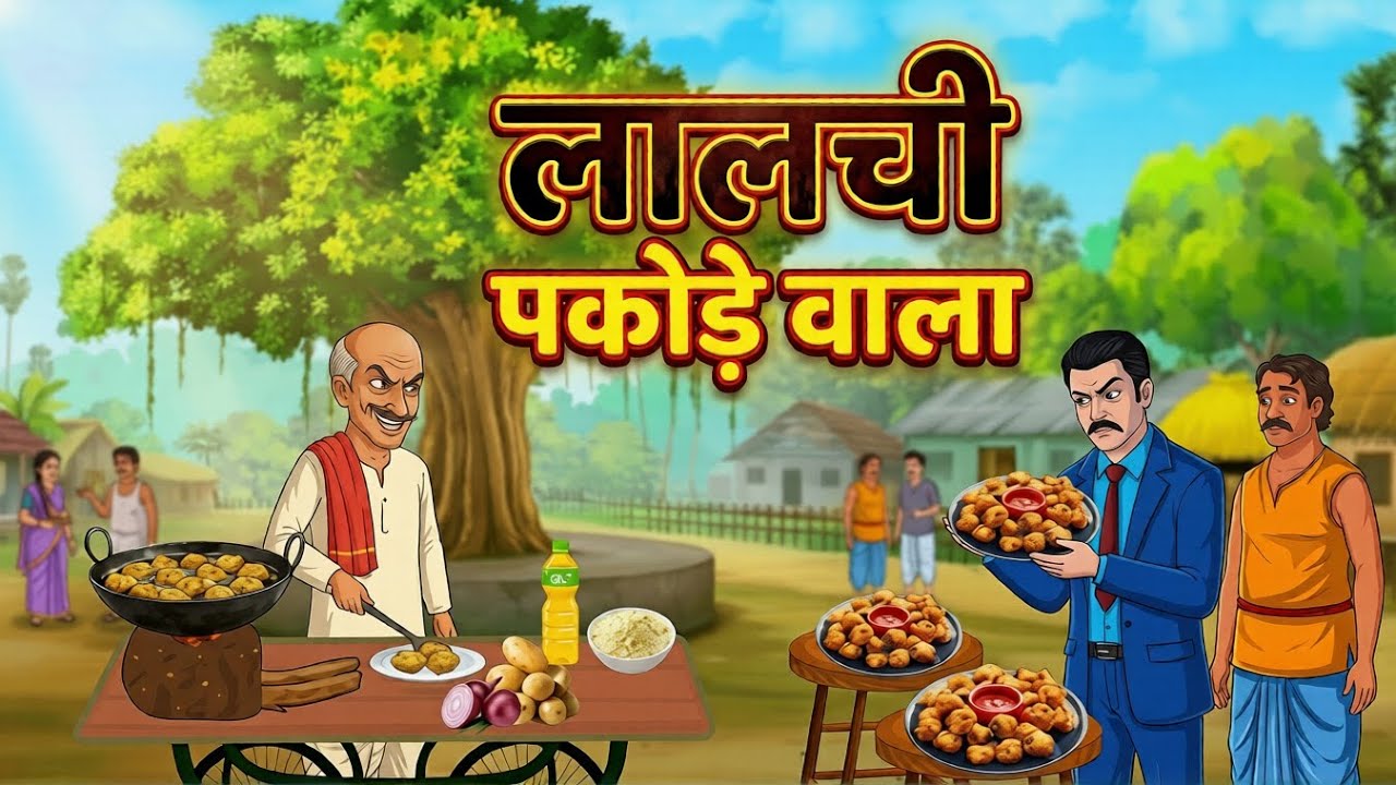लालची पकोड़े वाला।Lalach Buri Bala Hai | Hindi Moral Story | Cartoon Kahani