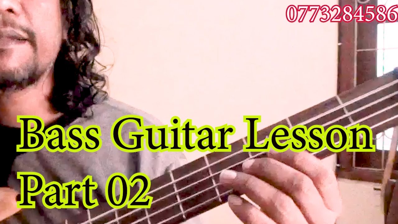 Bass guitar lessons  (Part 02)  tony M- Music Production