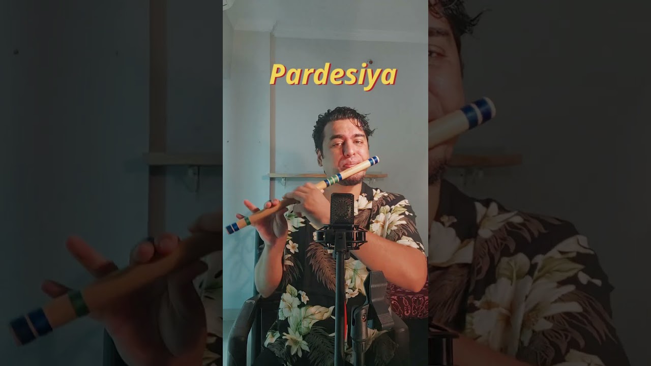 Pardesiya - Param Sundari Flute #pardesiya #paramsundari #flutemusic #shortfeed