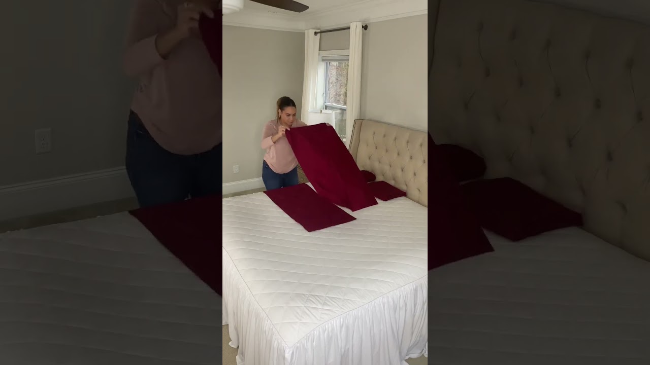 How to fold a sheet set like a pro #foldingclothes #foldinghacks