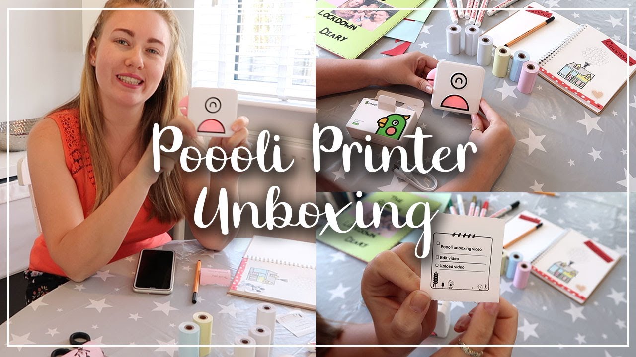 POOOLIPRINT REVIEW AND UNBOXING - PORTABLE INKLESS PRINTER?? DOES IT WORK? LOTTE ROACH