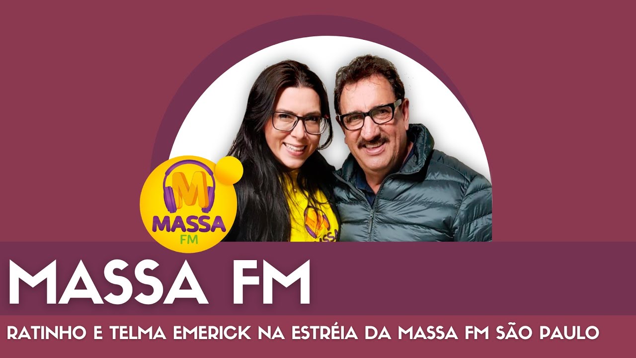 Ratinho e Telma Emerick na estreia da Massa Fm SP