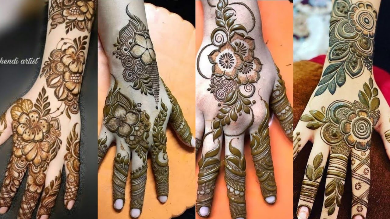 Eid Henna design 2022 || latest Eid Mehendi design || Back Hand Henna design ideas || Back hand