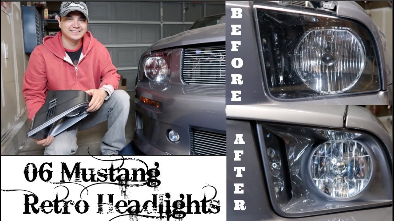 How to install Mustang 06 headlights.