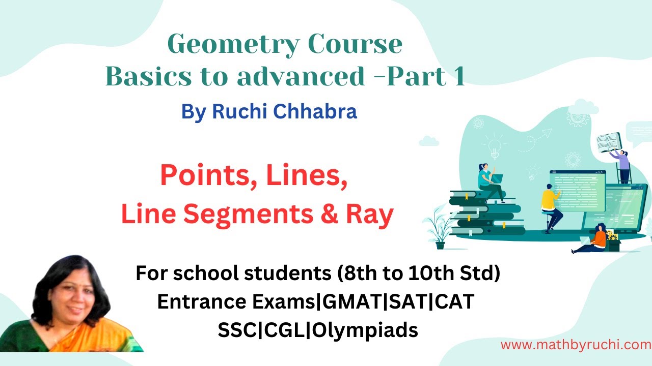 Points, Lines, Line Segments & Ray |Geometry| Geometry Basics to advanced |Ruchi chhabra| Lecture 1
