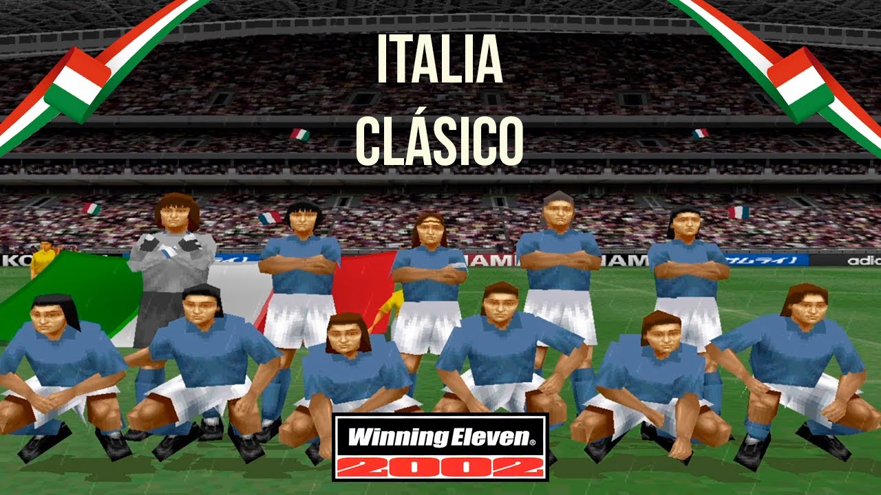 4.- Winning Eleven 2002 - Desbloqueando a Italia Clásico