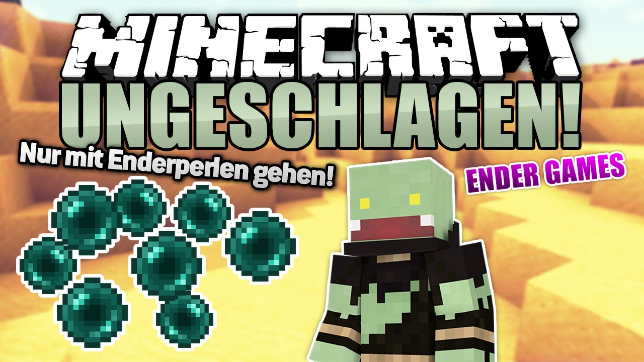 Nur mit Enderperlen fortbewegen! - Minecraft UNGESCHLAGEN #86 Ender Games | ungespielt