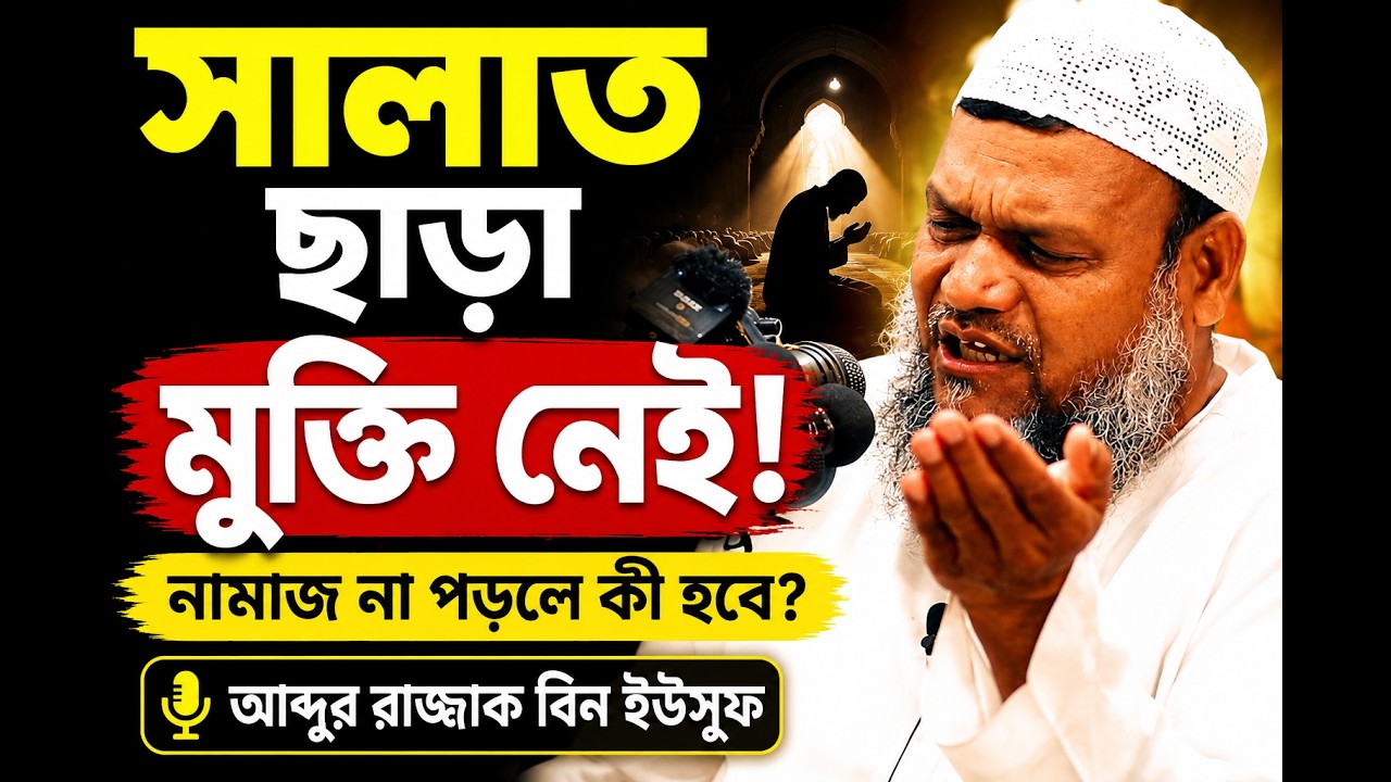 নামাজ শিক্ষা শায়খ আব্দুর রাজ্জাক বিন ইউসুফ | Namaz Shikkha Shiakh Abdur Razzak Bin Yousuf new waz