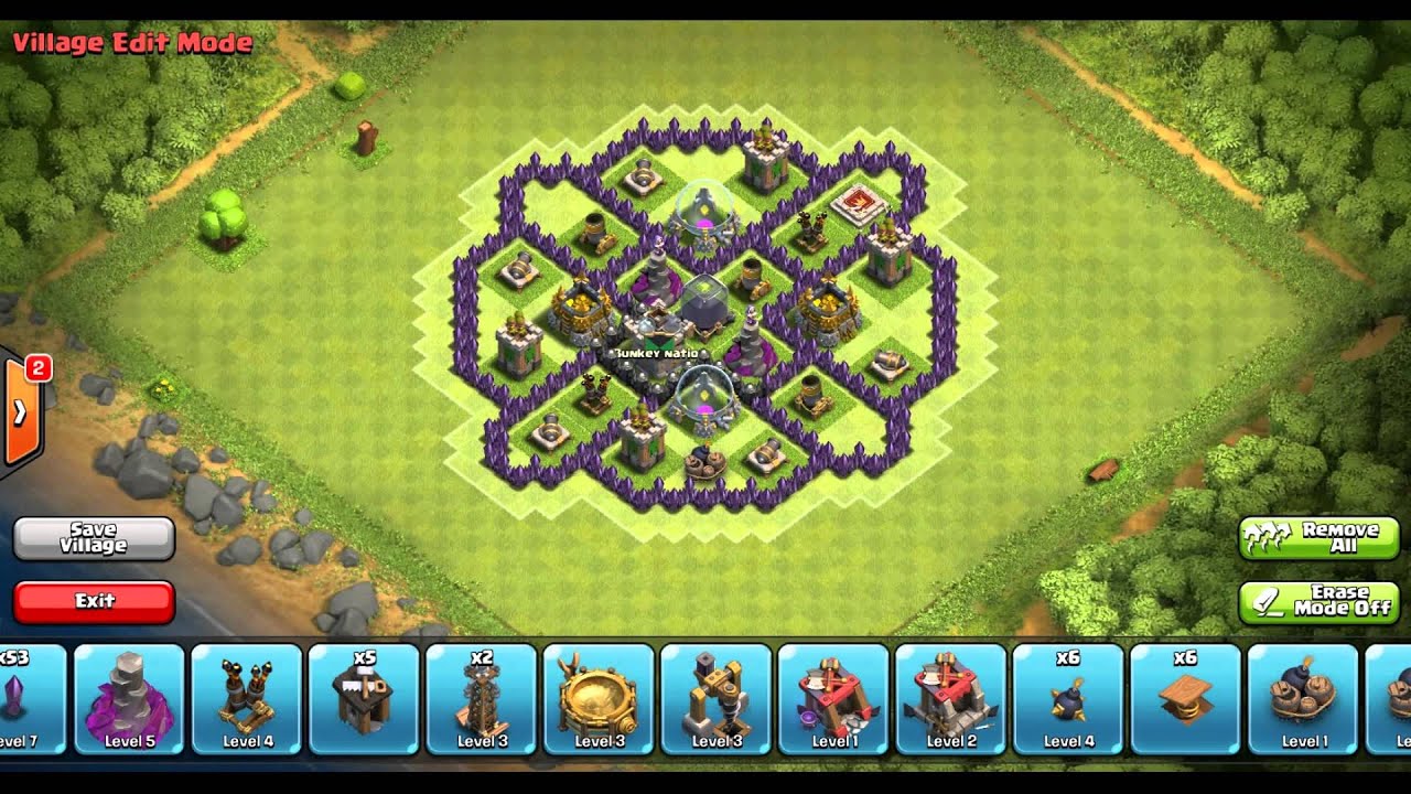 Clash of Clans - Epic Town Hall 7 Farming Base ( town hall 7 farming ) 2014 speed build !