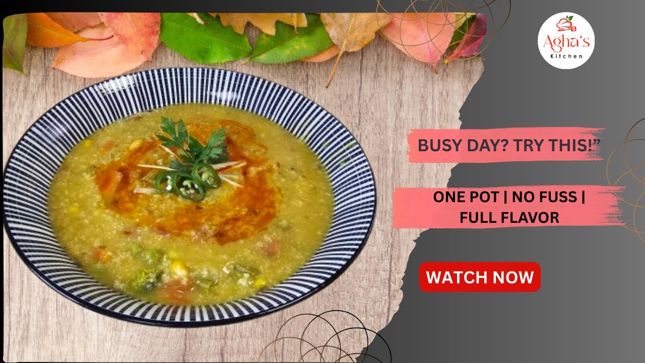One-Pot Vegetarian Meal  For Busy Week Days |Healthy Weight Loss Moringa Recipe  @aghaskitchen