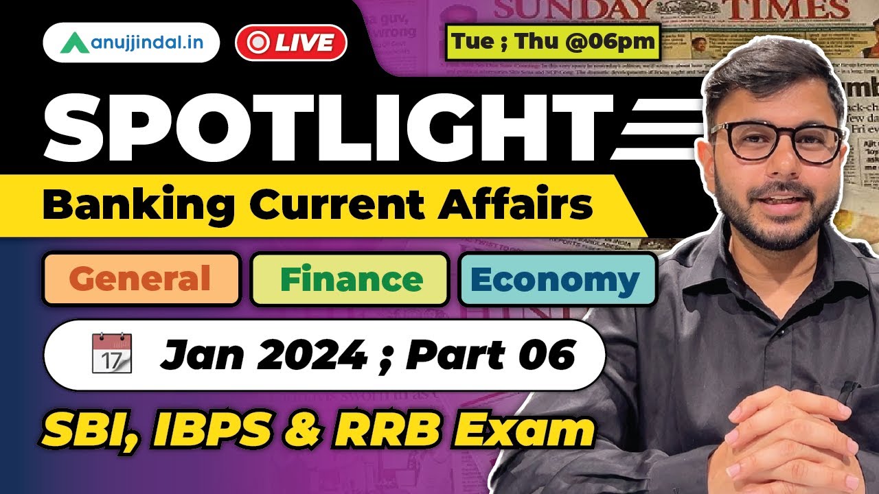 Current Affairs for Banking Exams | Bank Exams 2024 | General Awareness | SBI PO | IBPS 2024 | RRB