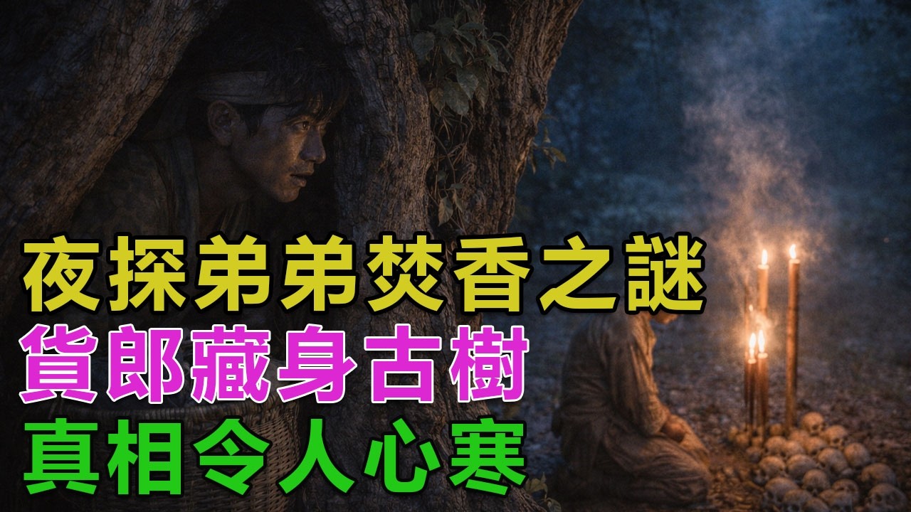 民間故事：夜探弟弟焚香之謎，貨郎藏身古樹，真相令人心寒