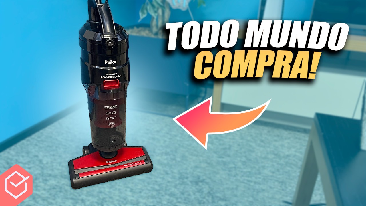 Por que TODO MUNDO COMPRA esse ASPIRADOR VERTICAL de 2000W!? // Philco Power Clean PAS4000V