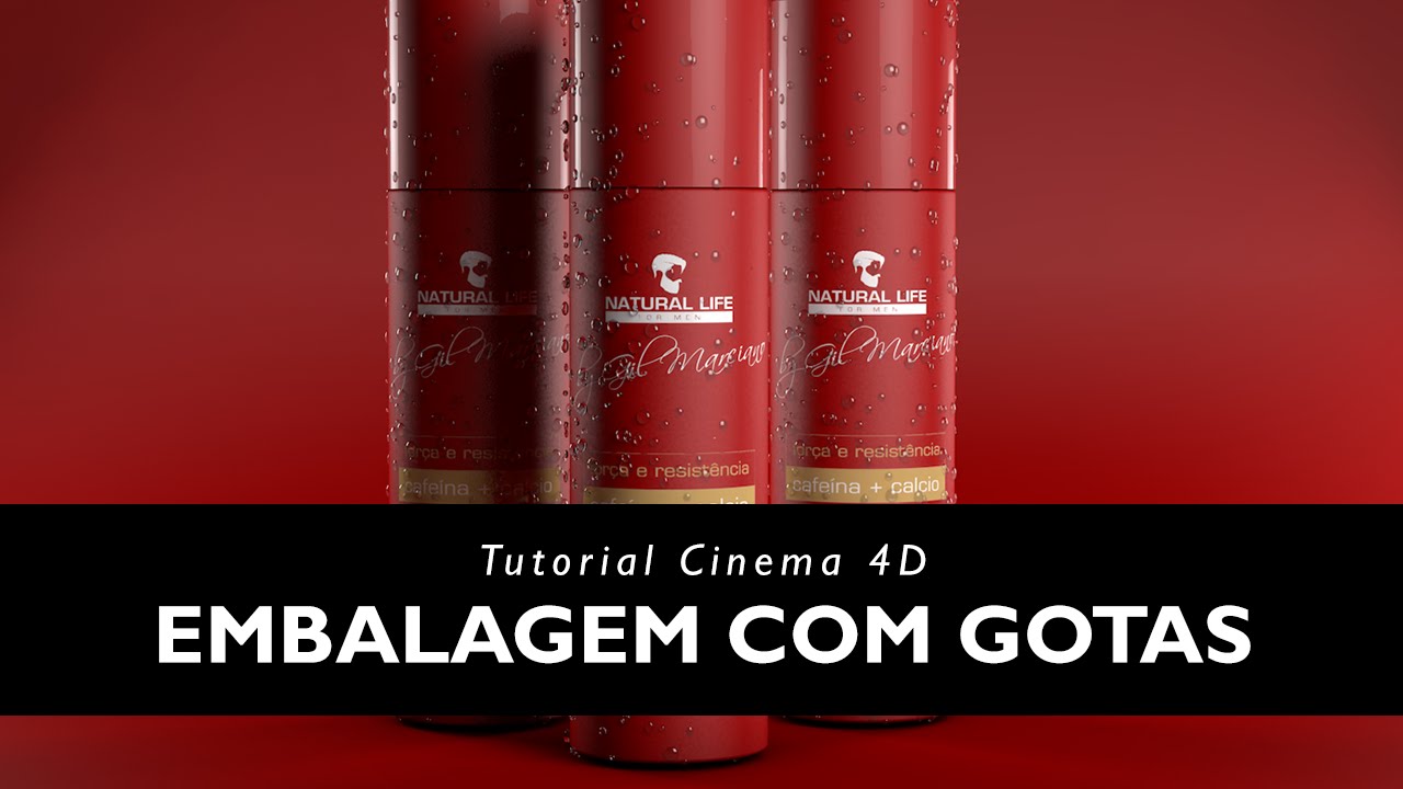 TUTORIAL EMBALAGEM COM GOTAS | Cinema 4D