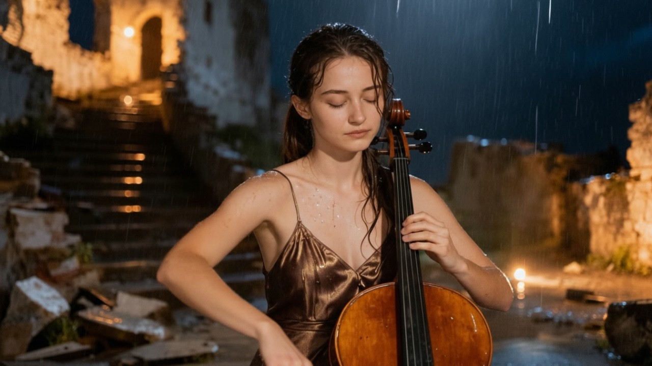 🎻🎹 Виолончель, скрипка и фортепиано в дождливую ночь – эмоциональная музыка для расслабления и сна