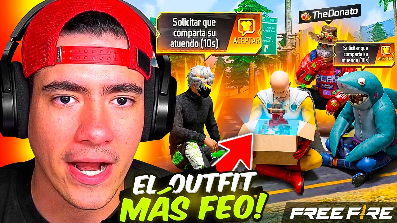 CALVO HACK NOS COMPARTE EL OUTFIT MAS FEO DE FREE FIRE Y POR ESO JUGUE ASI - TheDonato Live