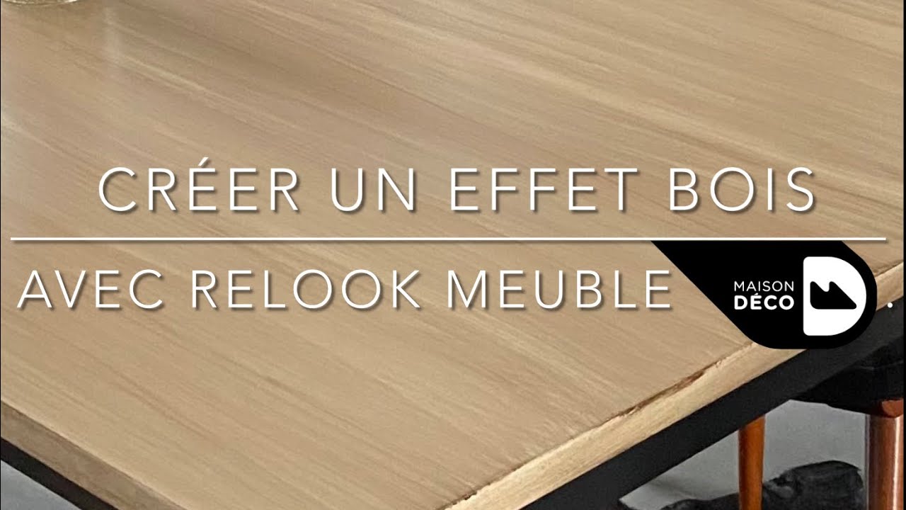 J’ai testé la peinture relook meuble effet bois de chez Maison Déco sur du mélaminé