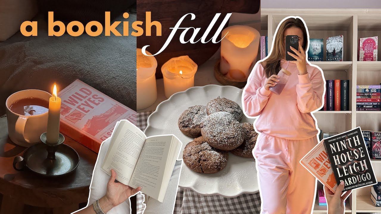 bookish vlog (autumn edition)🕯️🍂 mood reading, journal updates & fall baking