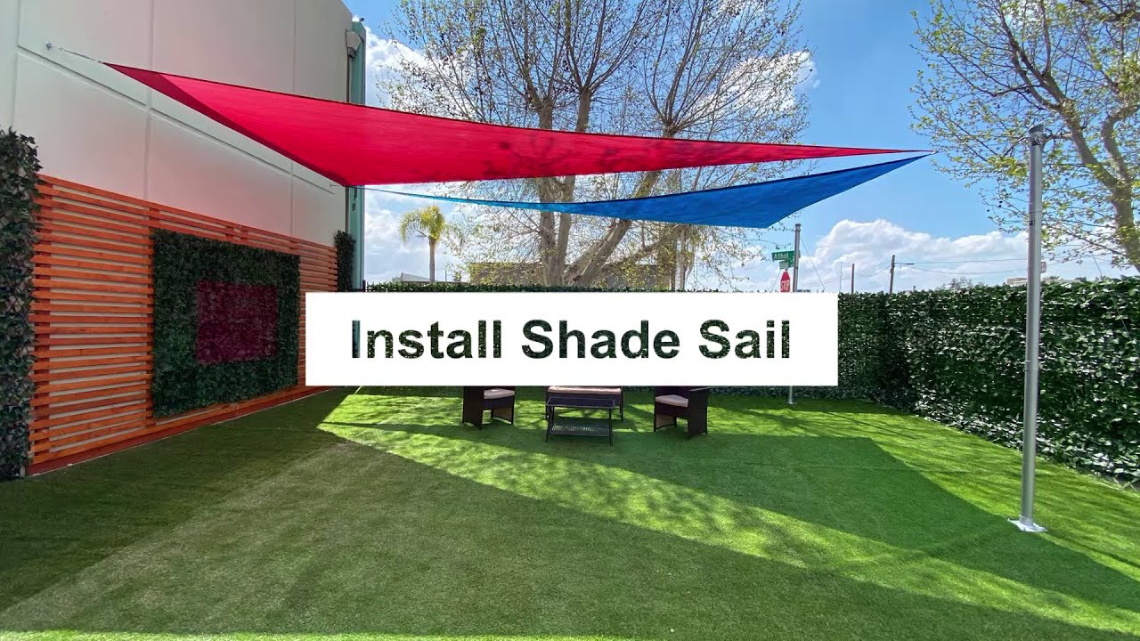Sunshade sail install