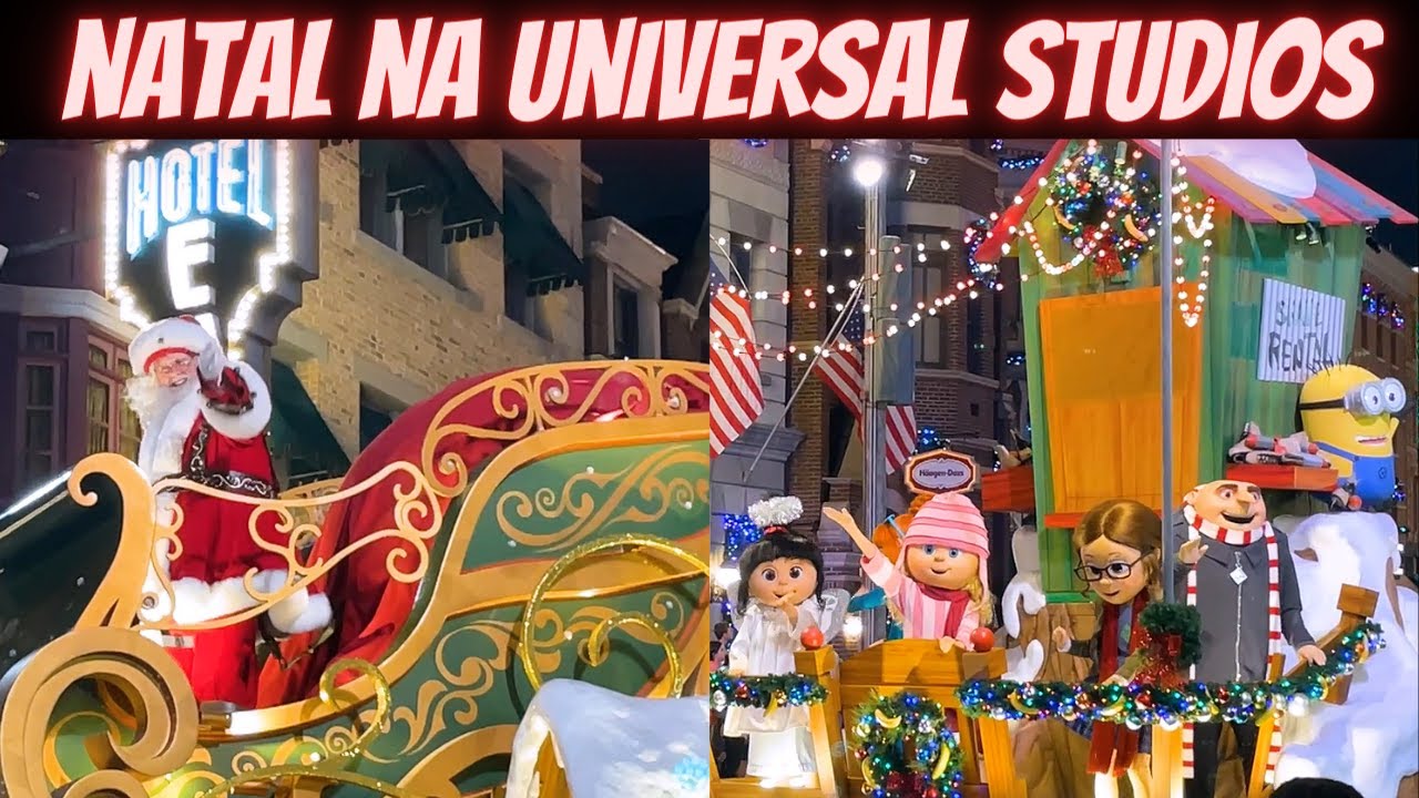 Natal na Universal Studios Orlando | Desfile de Natal Universal Orlando Florida