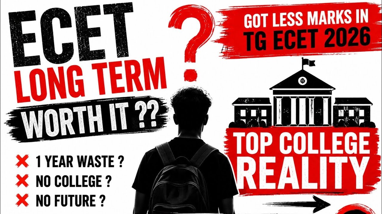 Less Marks in TG ECET 2026? Don&rsquo;t Waste 1 Year! Reality Check💥