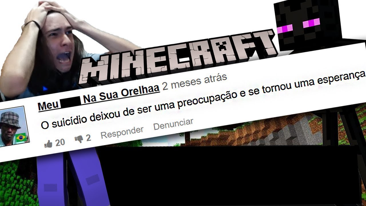 LENDO OS COMENTÁRIOS DOS VÍDEOS +I8 DE MINECRAFT NAQUELE SITE