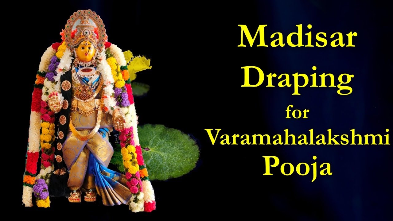 How to Drape Madisar Saree for Varamahalakshmi | Step-by-Step Alankaram Tutorial | Iyer Madisar