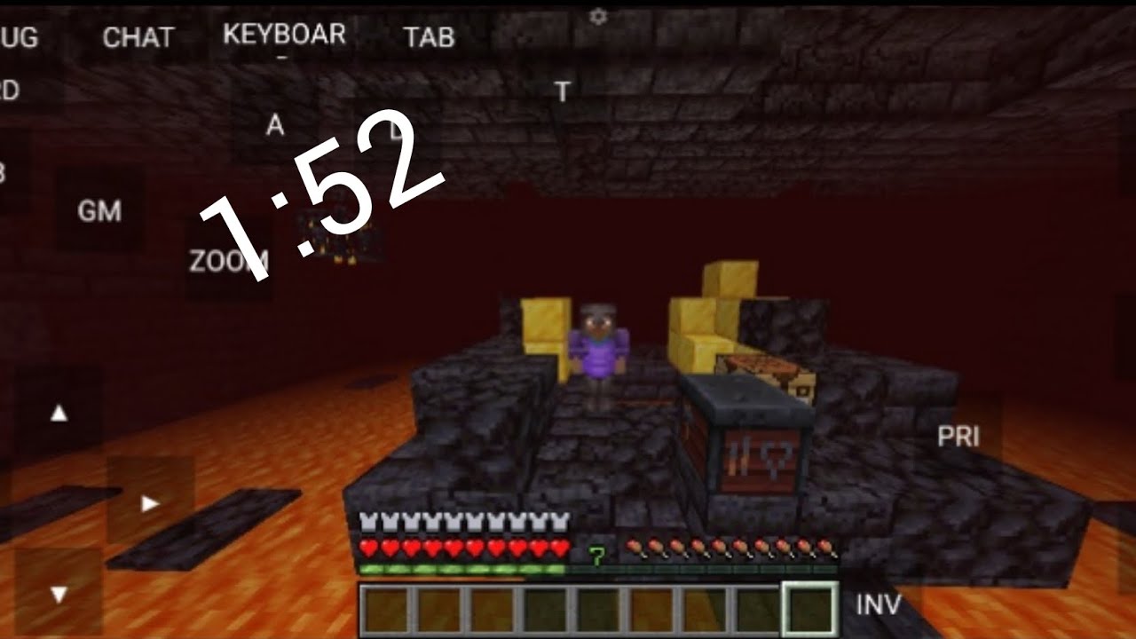 Full netherite armor in 1.52 (that a World record in mobile)