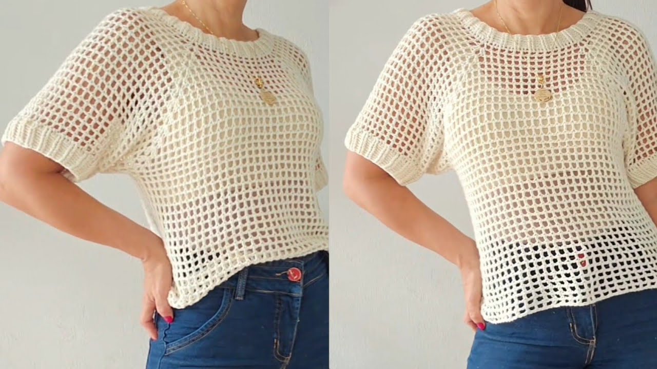 Como fazer blusa top dow em crochê#crochet