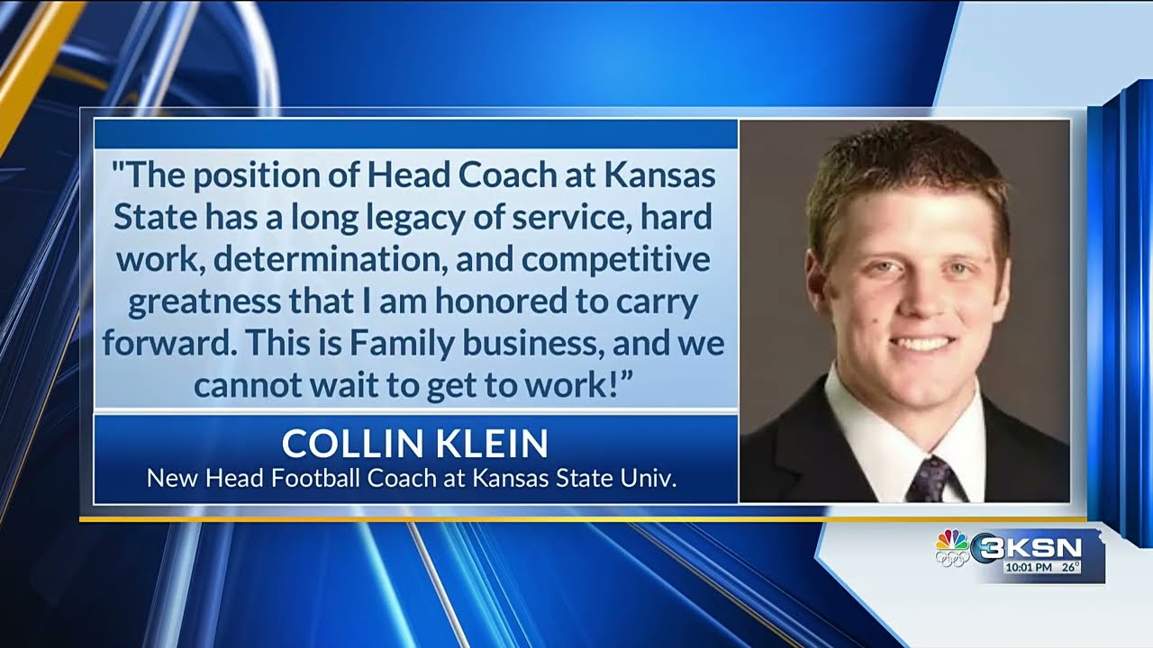 K-State legend Collin Klein hired as next head football coach