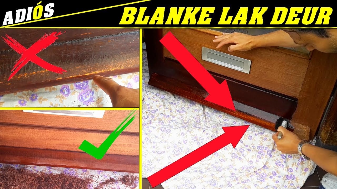 BLANKE LAK~ Buitendeur schilderen met blanke lak. #2