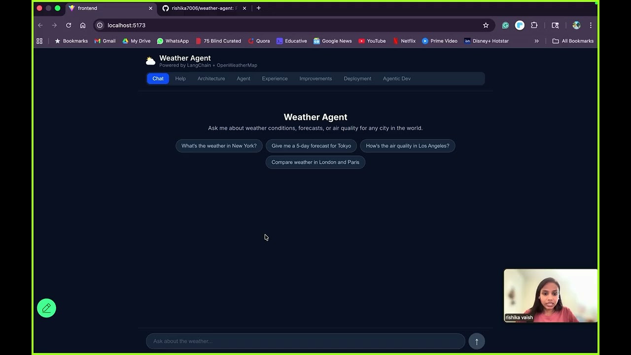 Rishika Vaish Weather Agent Project