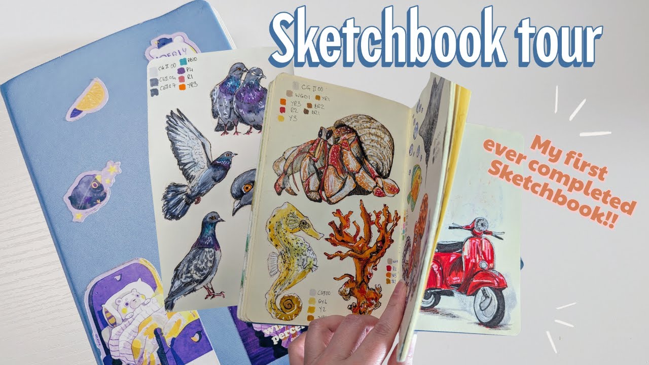 My First EVER  ❀ Sketchbook Tour ❀