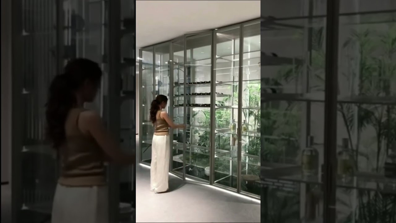 Aluminum wine cabinet customized