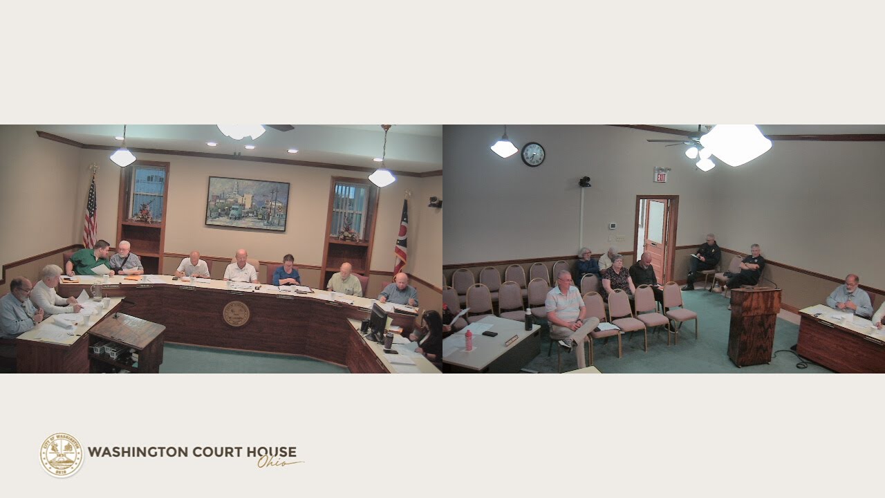 Washington Court House City Council Meeting September 24, 2025