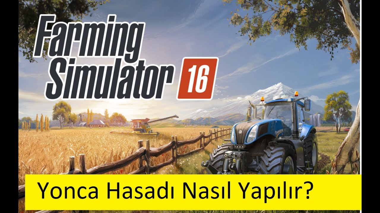Farming Simulator 16 Yonca Hasadı Nasıl Yapılır How To Harvest Clover Çiftçilik Oyunları Farmer Man