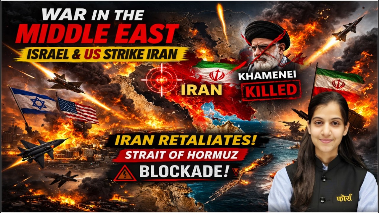 War in the Middle East: Israel & US Strike Iran — Khamenei Killed, Iran Retaliates, Strait of Hormuz
