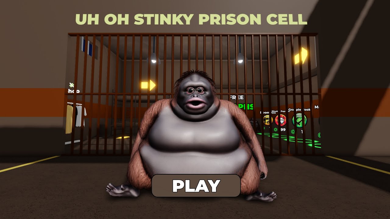 UH OH STINKY PRISON RUN! (OBBY) ROBLOX