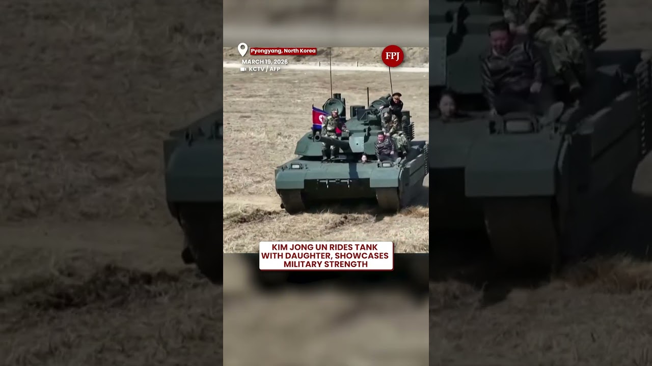 North Korean Leader Kim Jong Un and Daughter Kim Ju Ae Ride Tank, Showcase Military Power