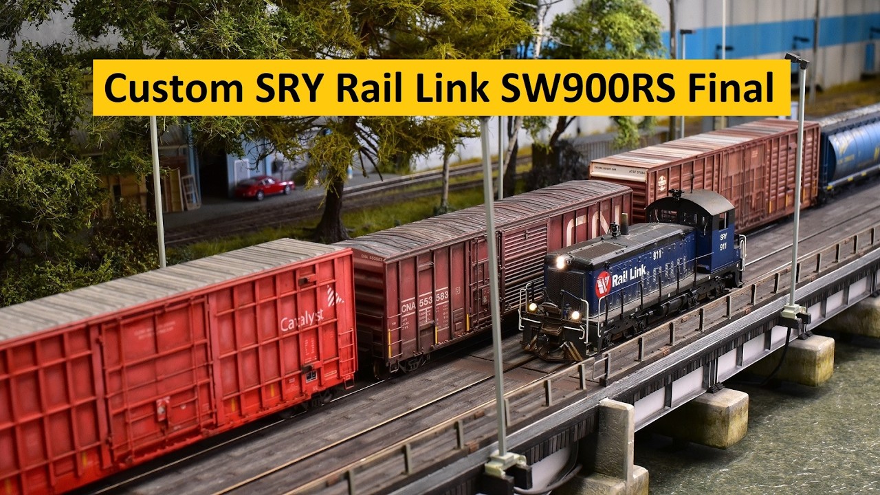 Finishing The Rapido HO Scale Custom SW900RS Locomotive | Installing Ditch Lights | Boomer Diorama