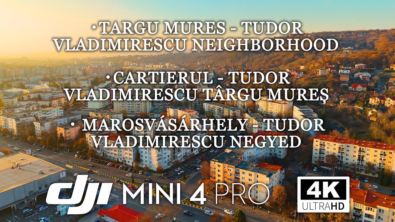 Targu Mures - Tudor Vladimirescu Neighborhood - 4K Cinematic footage - DJI MINI 4 PRO