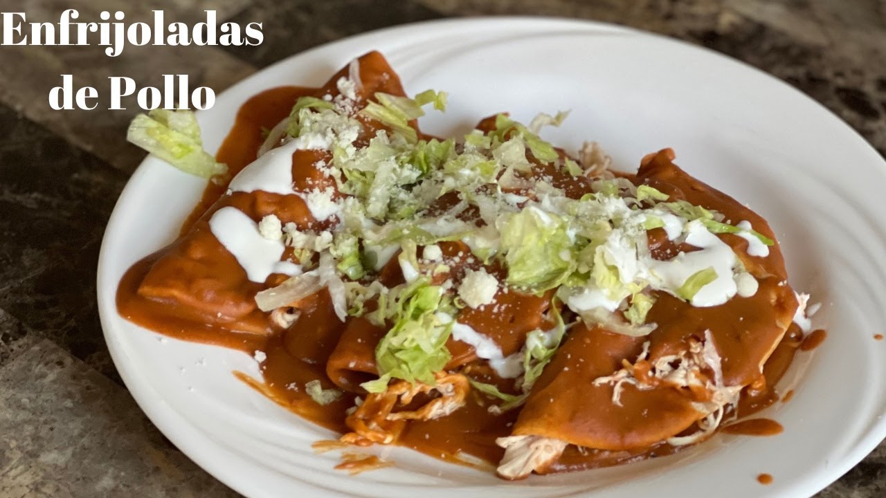 Enfrijoladas de Pollo *DELICIOSAS Y FACILES DE HACER* 😍