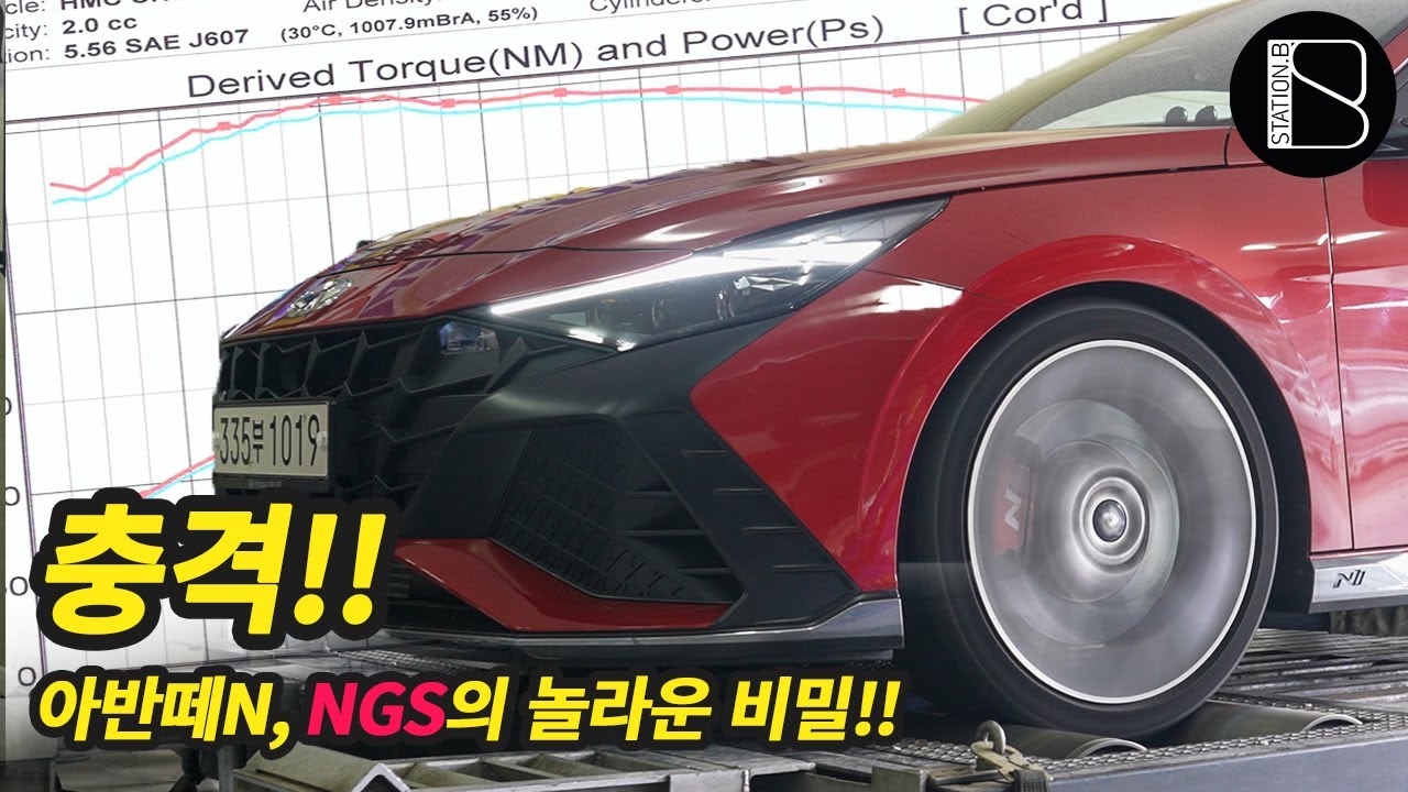 아반떼 N의 NGS를 누르면 정말 10마력이 상승할까? (+다이노 테스트 결과 공개!)