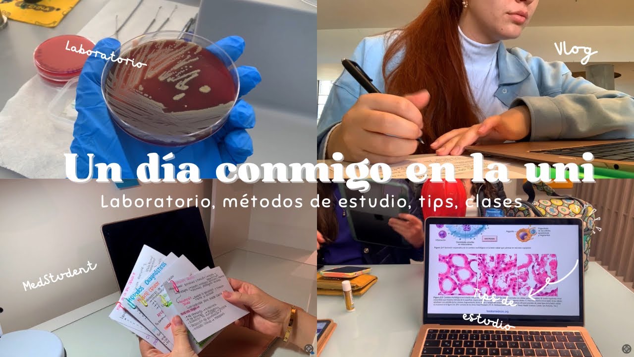 UN DÍA CONMIGO EN LA UNIVERSIDAD| laboratorio de micro, método de estudio, tips, aesthetic (VLOG)