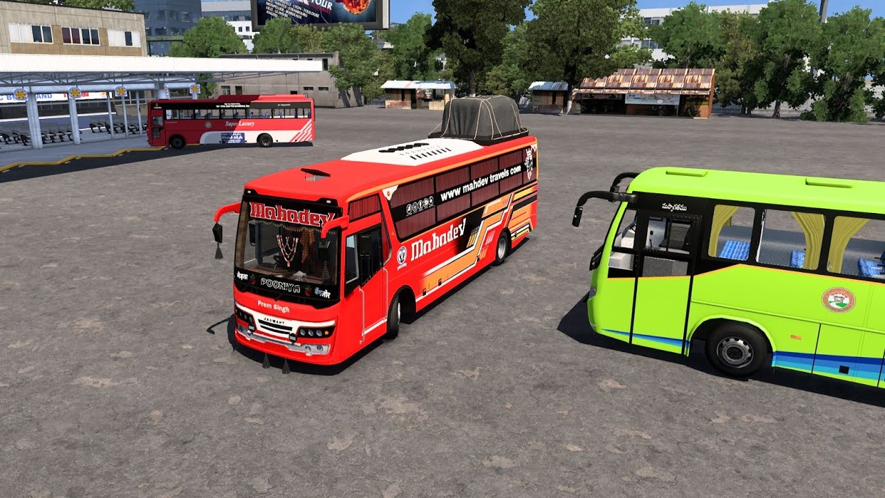 Mahdev travels ll 🚌 bus video pc game ets 2 game video 