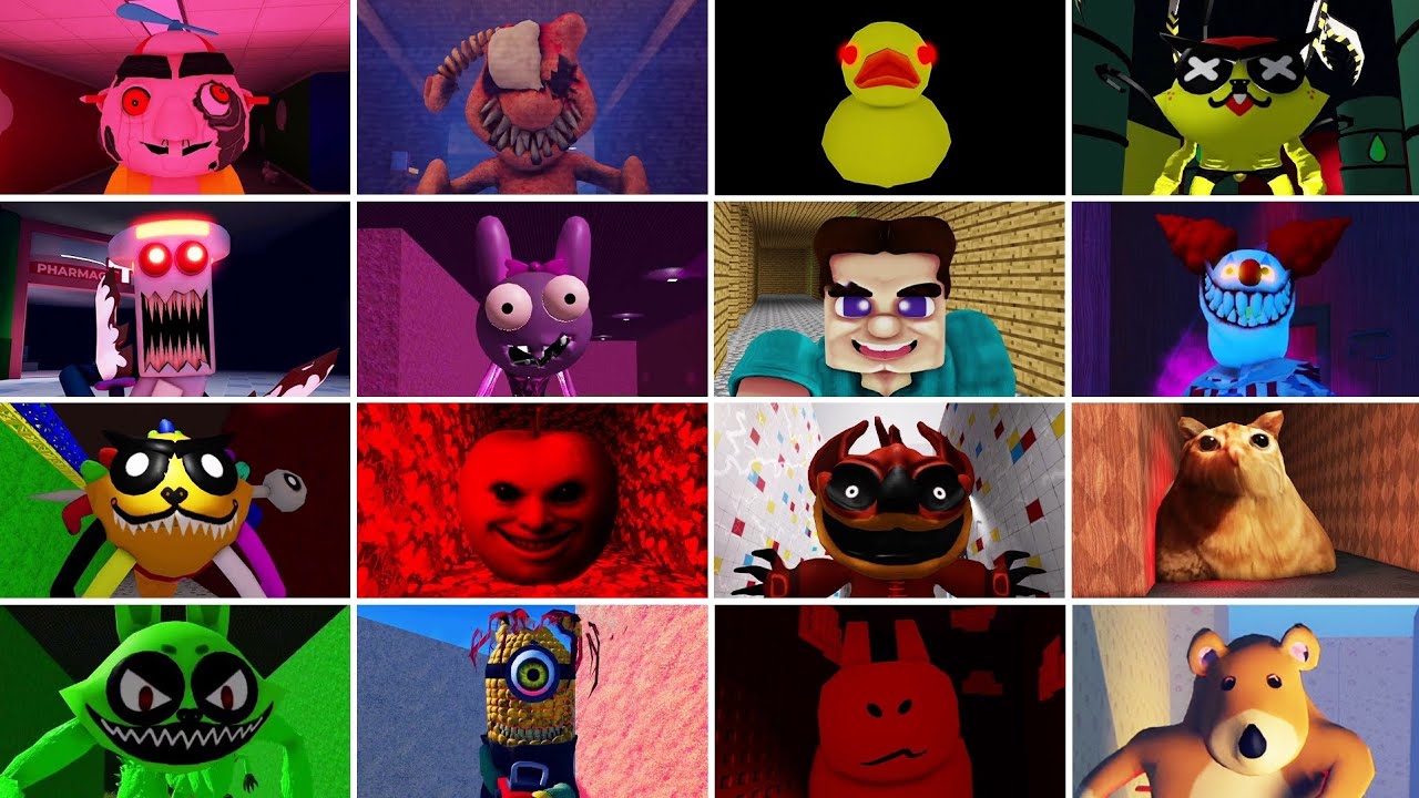 Creepiest Jumpscare in Roblox,Escape the Clown,Baby Roby Escape,Duck Escape,Evil Labubus Escape
