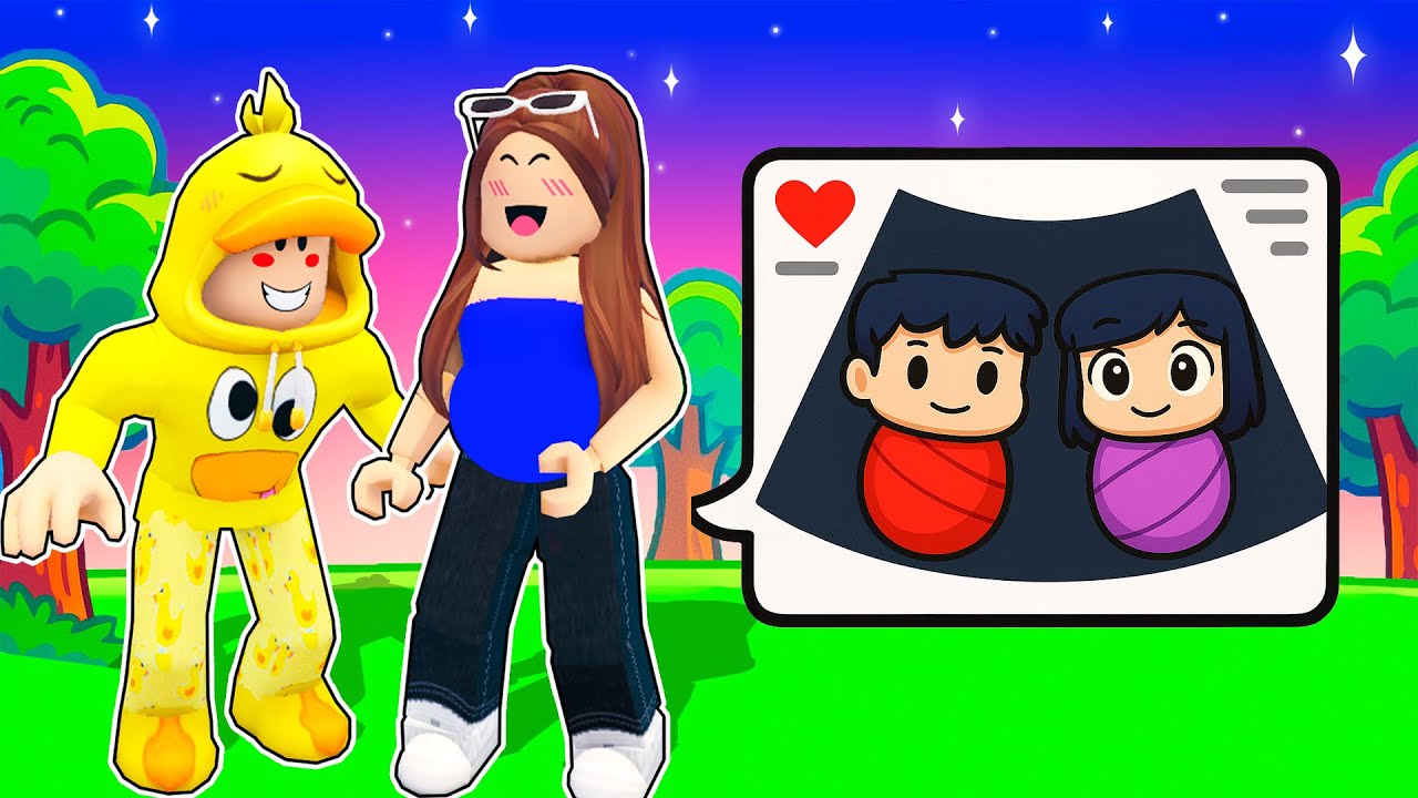 EMBARAZADA de GEMELOS en ROBLOX! 🤰🏻👶🏻👶🏻