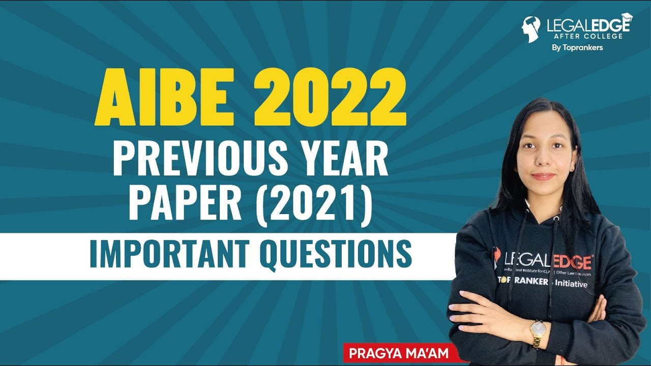 AIBE Preparation Strategy | Miscellaneous Subjects of AIBE 2022 | PYQ of AIBE 2022 Preparation