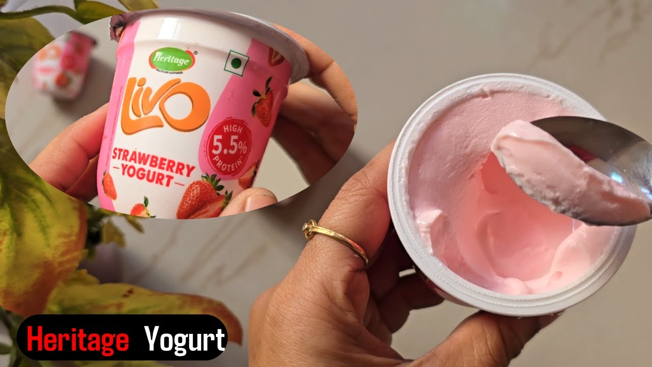 Best Fruit Yogurt Under ₹30 ? | Heritage Strawberry Yogurt Honest Review