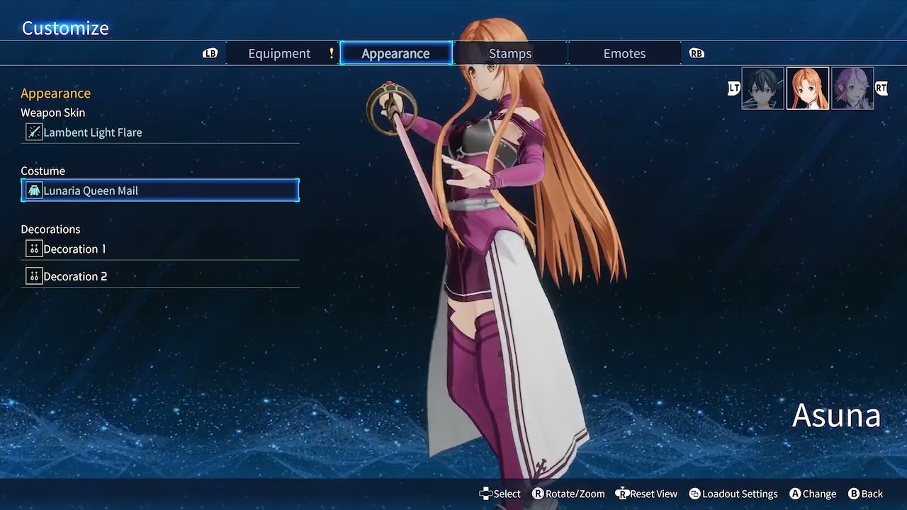 Sword Art Online Fractured Daydream Lunaria Queen Mail Outfit